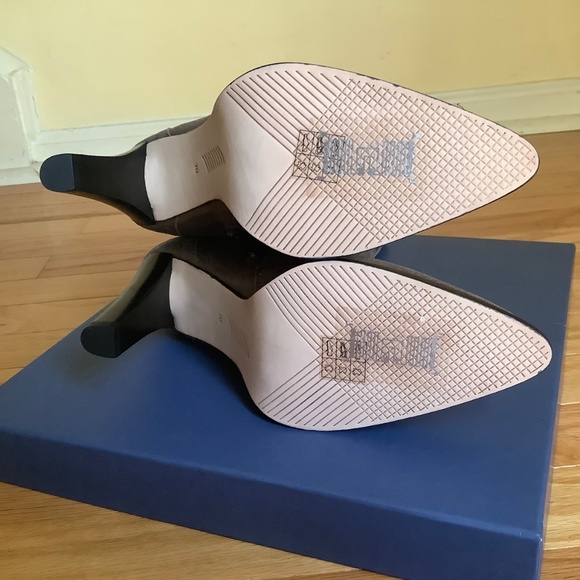 PAIGE Pilar Pointed Toe Heeled Bootie Gunmetal SZ 10 - Picture 12 of 16